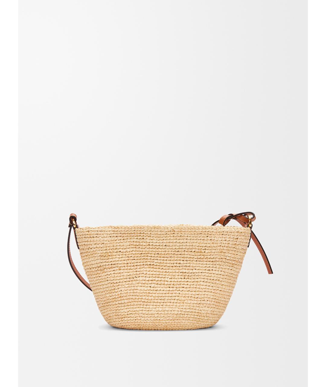 LOEWE Бежевая пелетеная сумка через плечо, фото 3