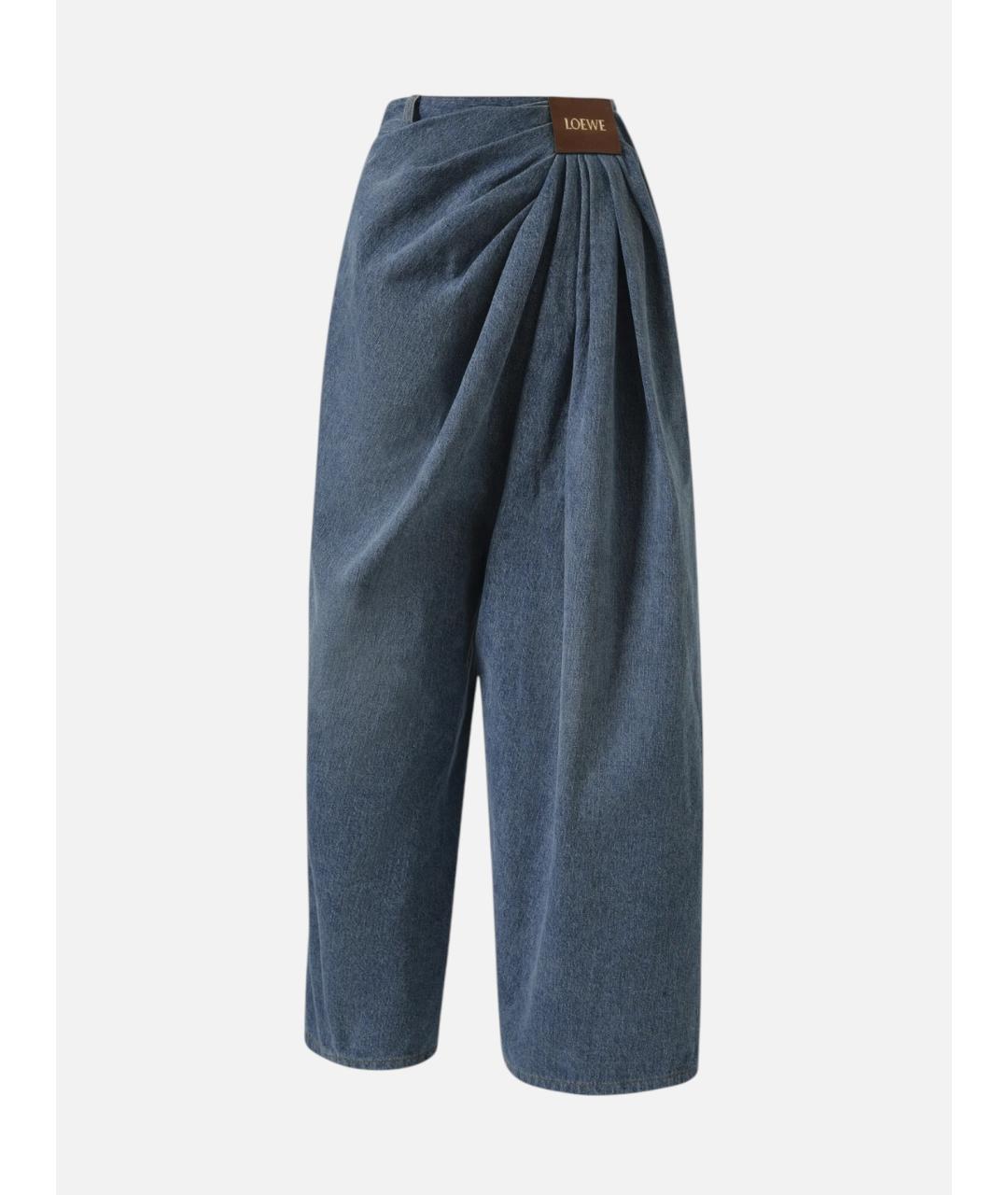 LOEWE Синие хлопковые прямые джинсы, фото 4