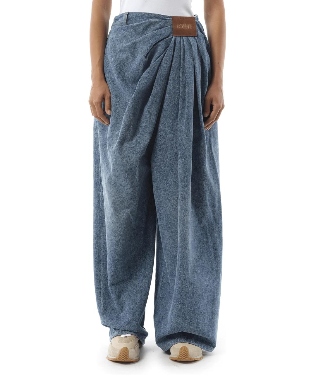 LOEWE Синие хлопковые прямые джинсы, фото 2