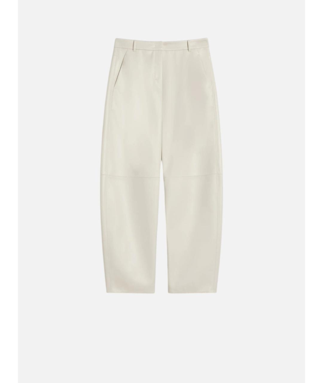 'S MAX MARA Бежевые полиэстеровые прямые брюки, фото 7