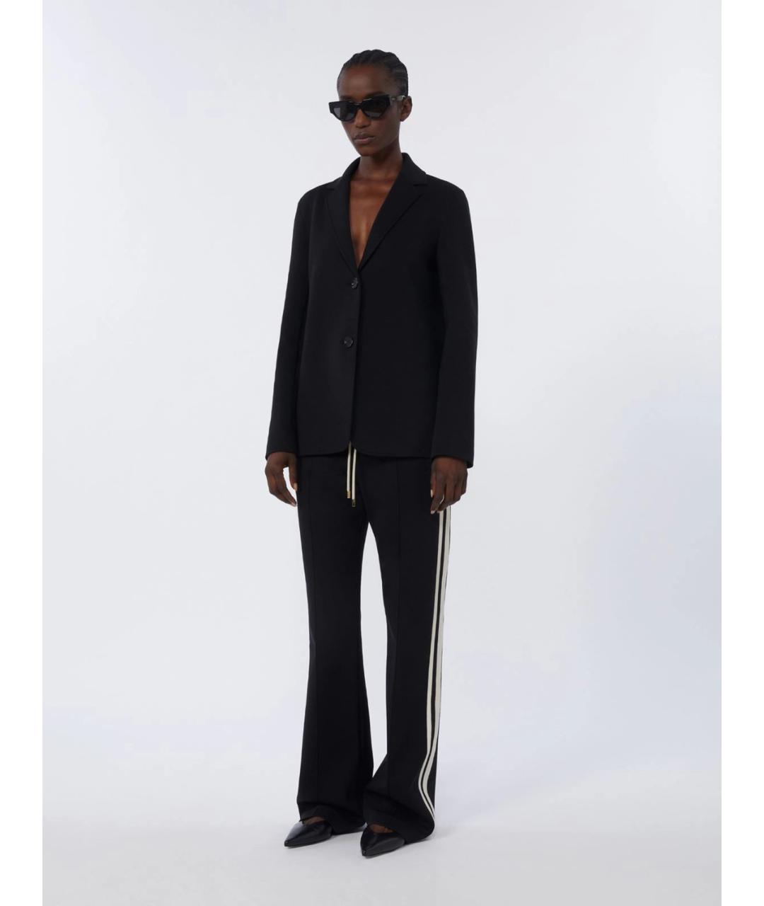 'S MAX MARA Черный хлопковый жакет/пиджак, фото 2