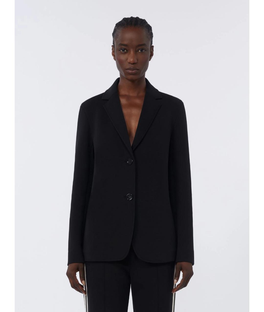 'S MAX MARA Черный хлопковый жакет/пиджак, фото 4