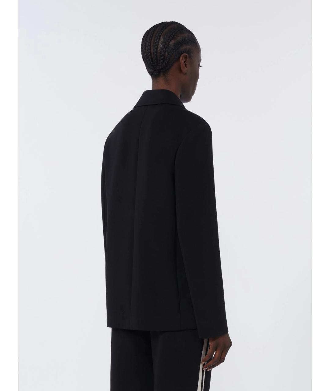 'S MAX MARA Черный хлопковый жакет/пиджак, фото 3