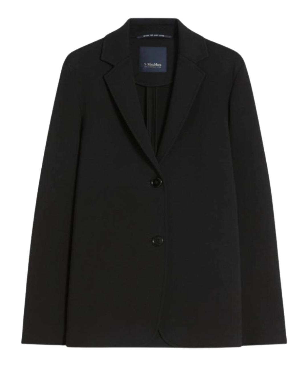 'S MAX MARA Черный хлопковый жакет/пиджак, фото 1