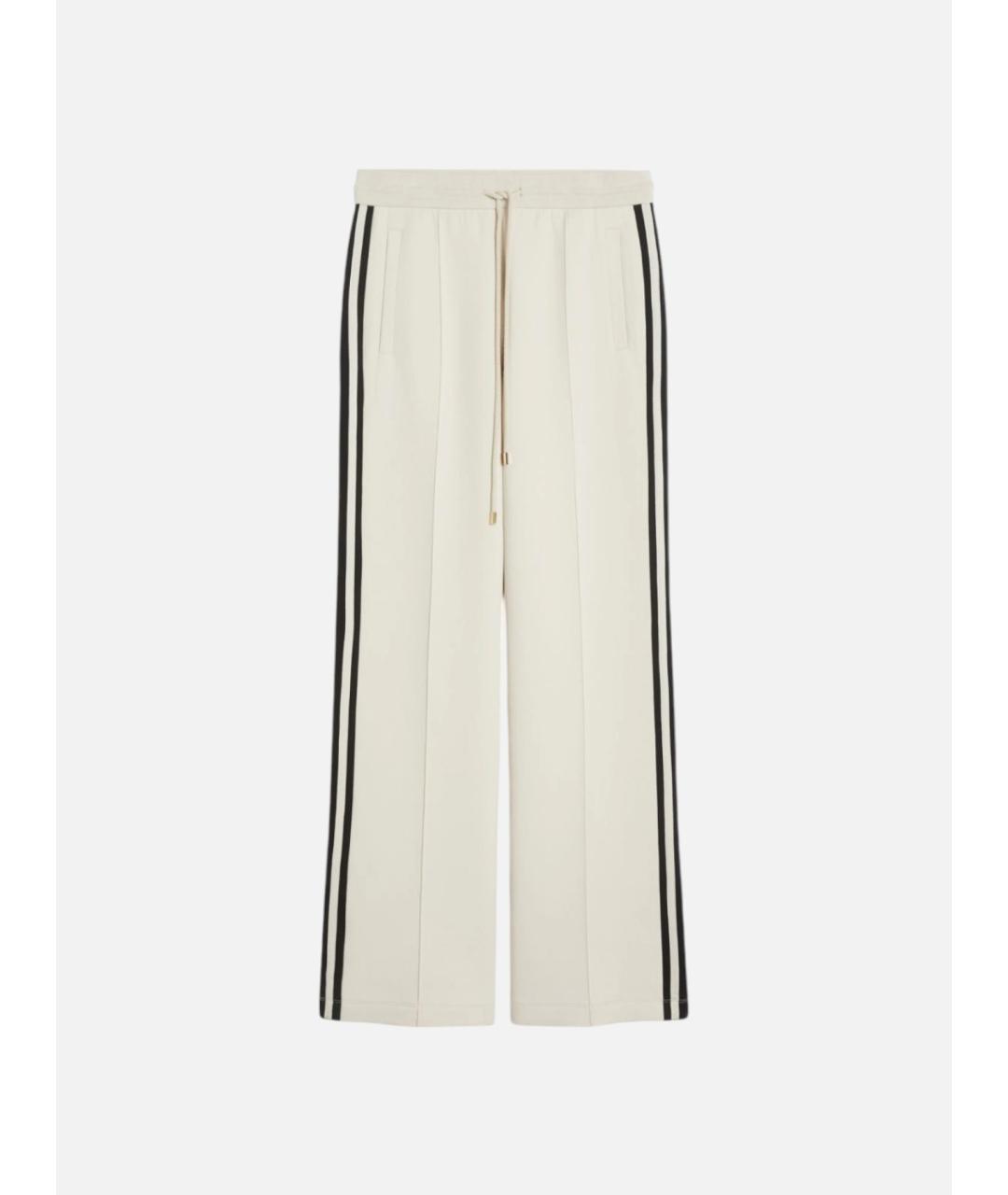 'S MAX MARA Бежевые хлопковые спортивные брюки и шорты, фото 5