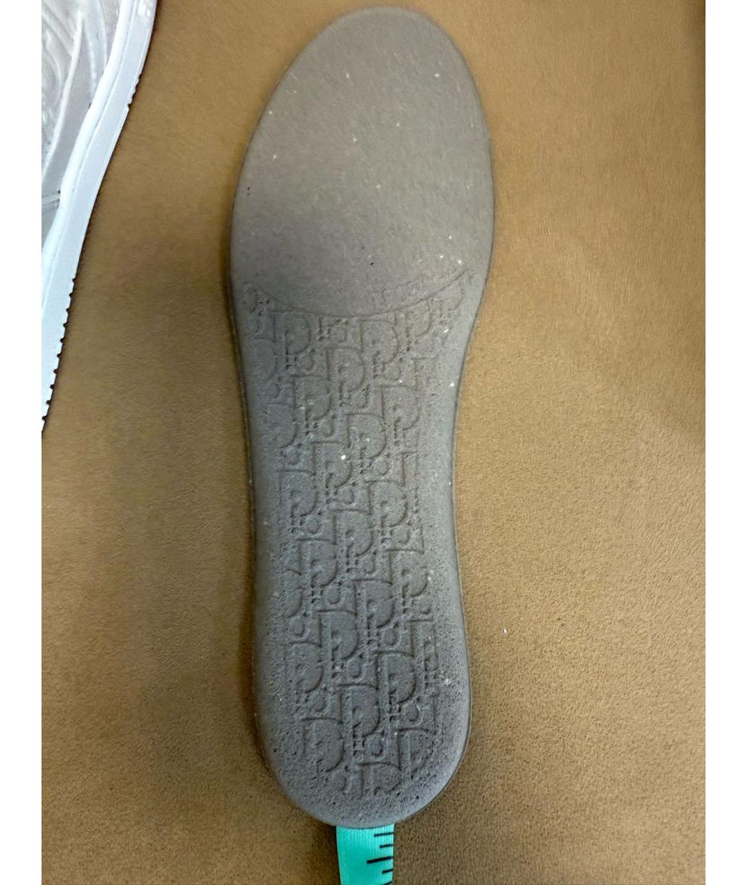 CHRISTIAN DIOR Белые кожаные низкие кроссовки / кеды, фото 6