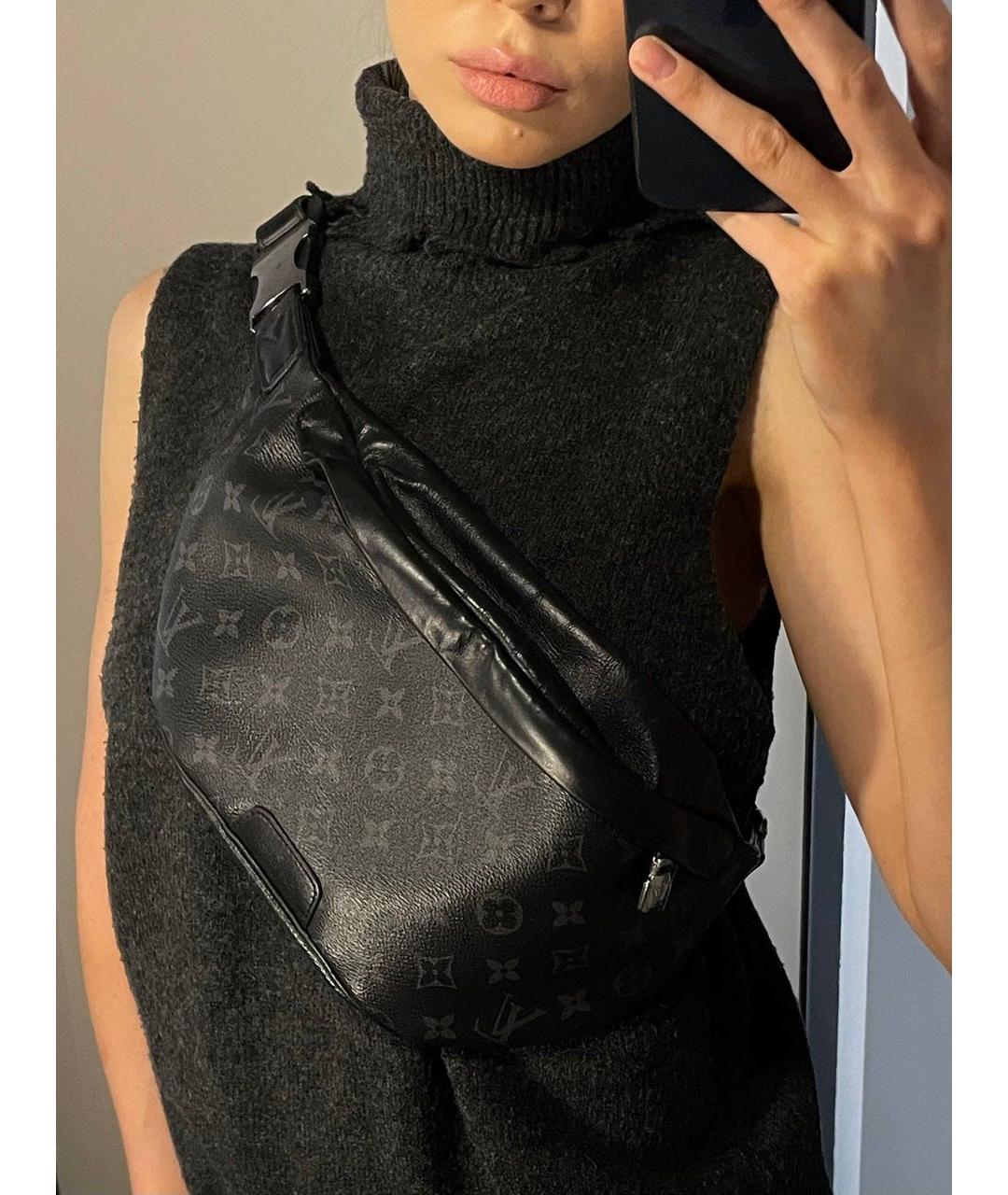 LOUIS VUITTON Черная поясная сумка, фото 7