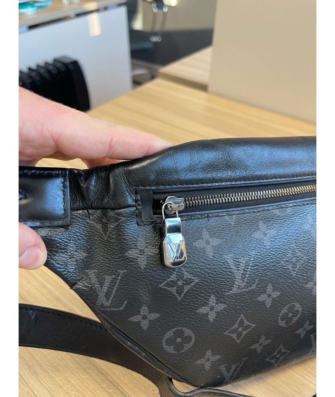 LOUIS VUITTON Черная поясная сумка, фото 6