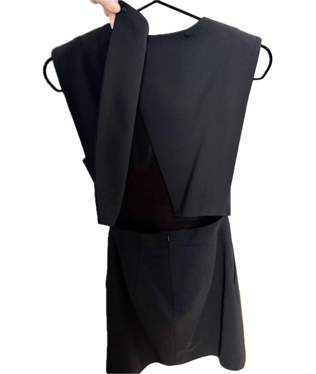 JUUN.J Черное шерстяное повседневное платье, фото 3