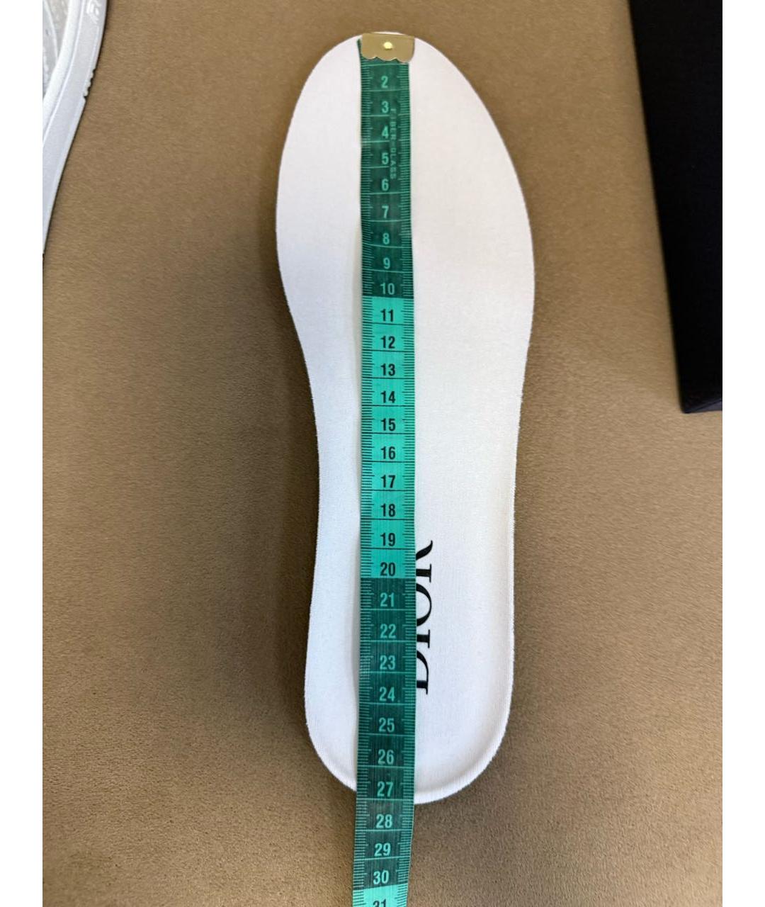 CHRISTIAN DIOR Белые кожаные низкие кроссовки / кеды, фото 7