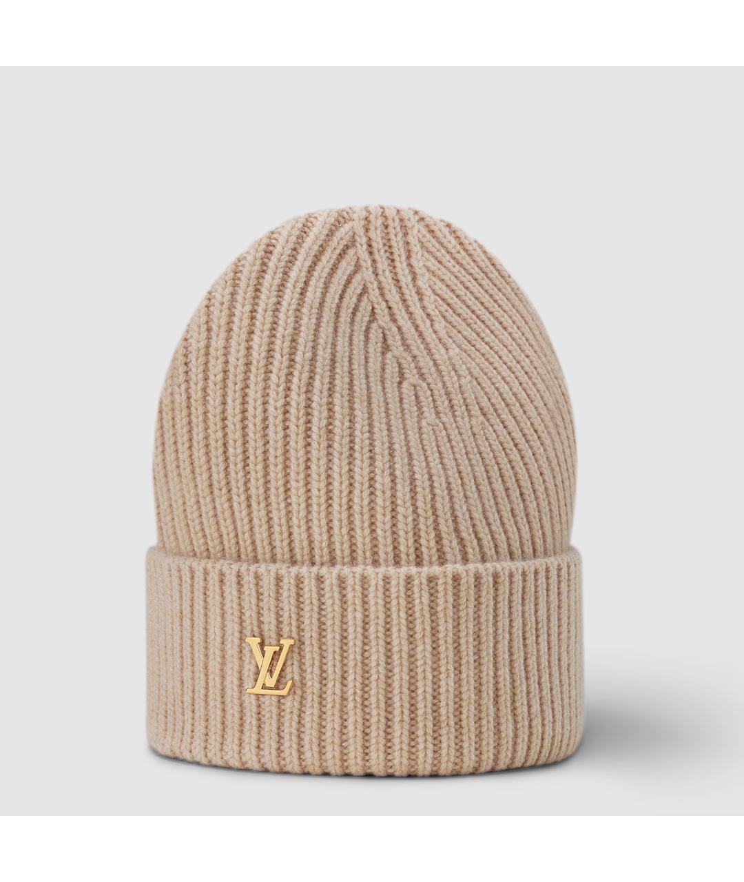 LOUIS VUITTON Горчичная кашемировая шапка, фото 2