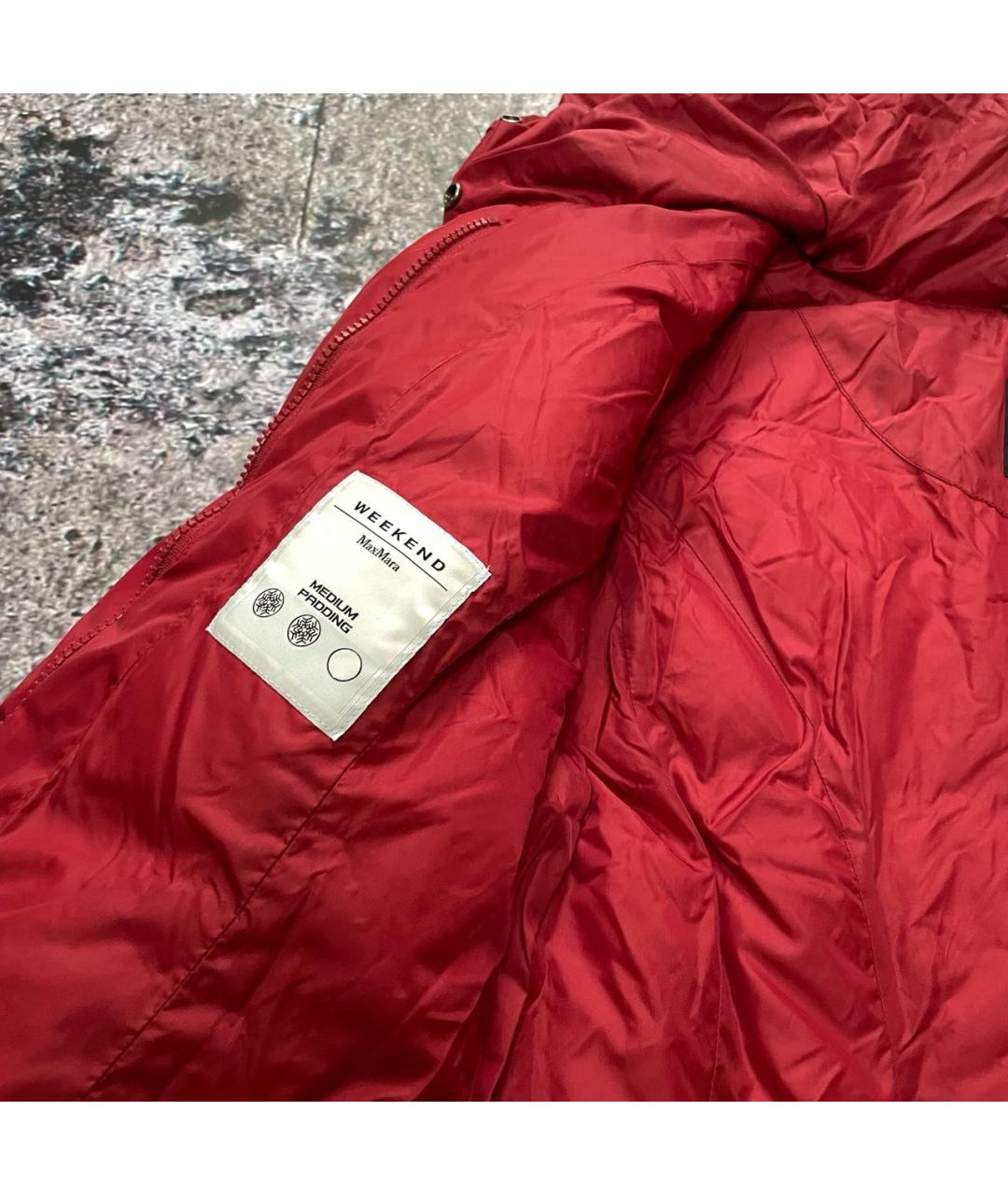 WEEKEND MAX MARA Красная полиамидовая куртка, фото 5