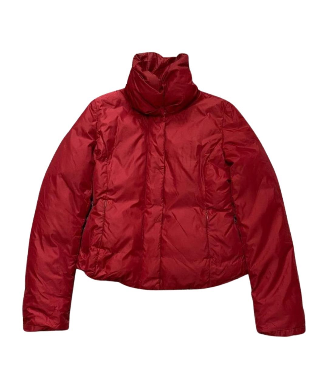 WEEKEND MAX MARA Красная полиамидовая куртка, фото 7