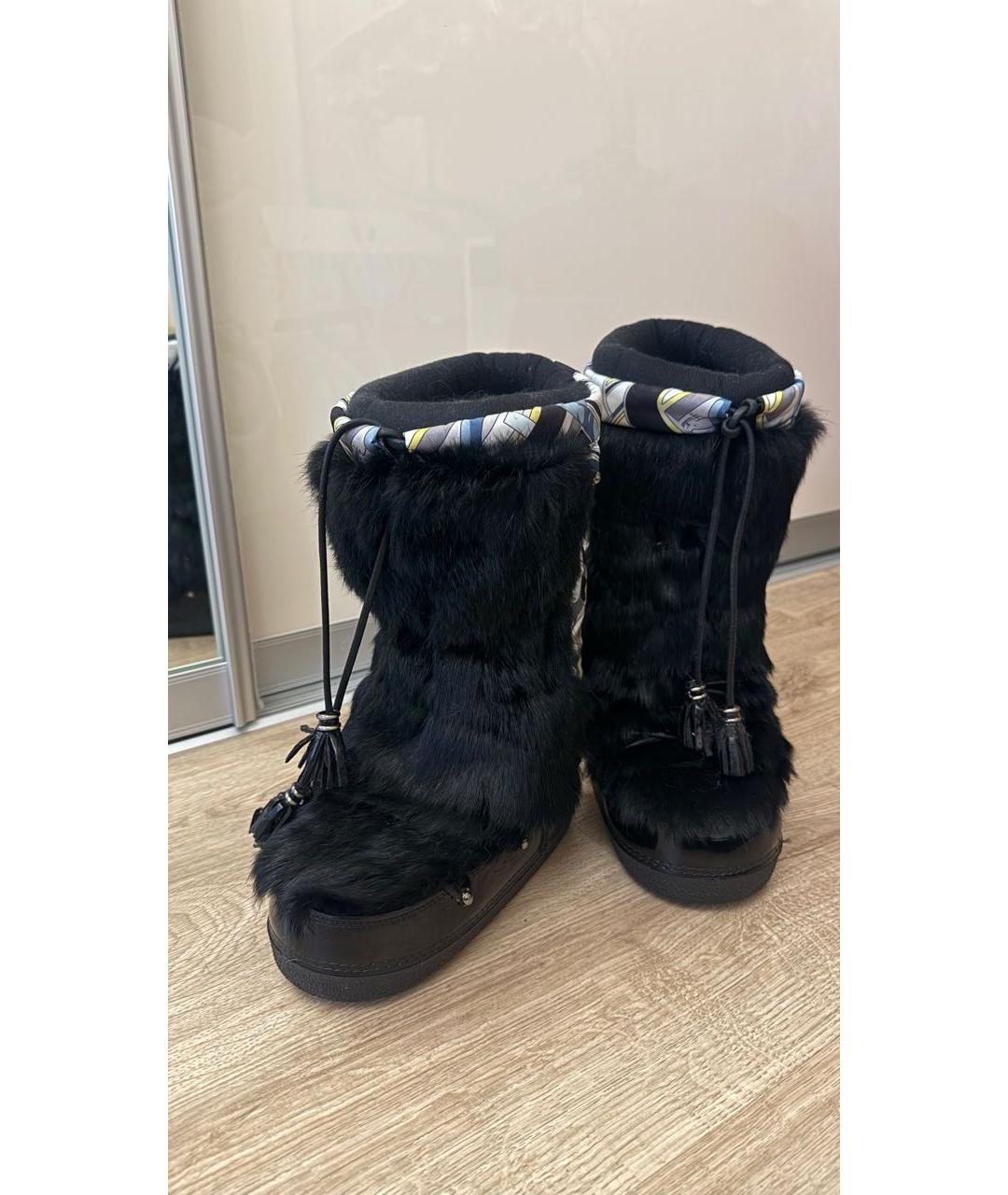 EMILIO PUCCI Черные ботинки, фото 2