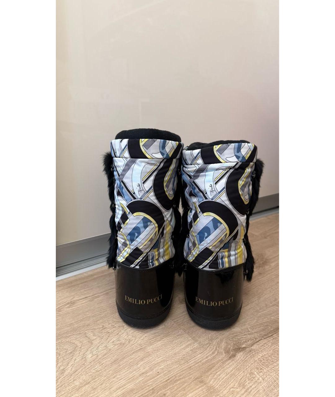 EMILIO PUCCI Черные ботинки, фото 3