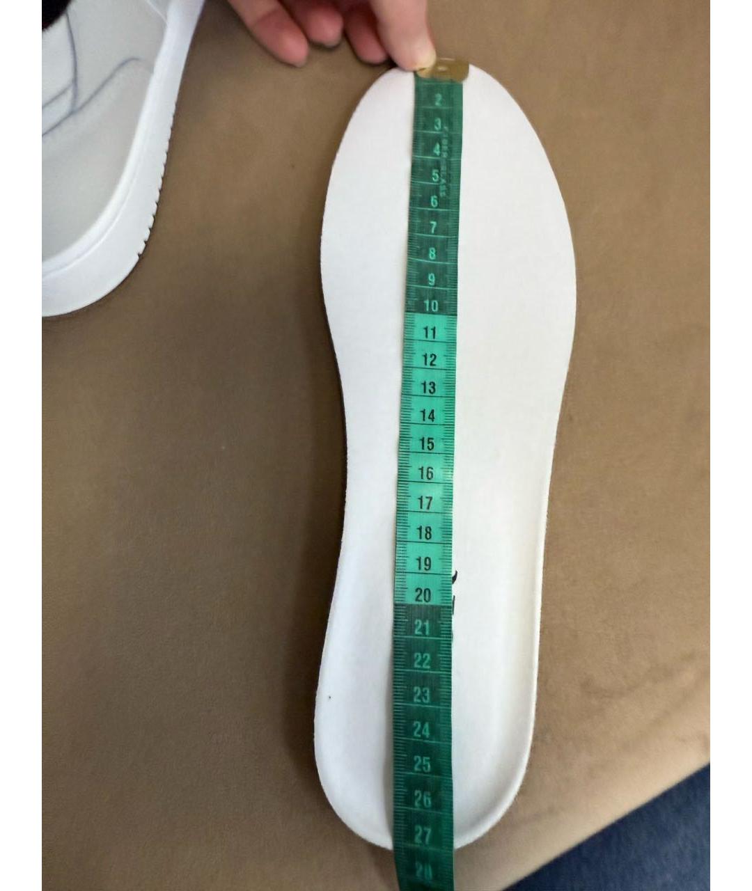 CHRISTIAN DIOR Белые кожаные низкие кроссовки / кеды, фото 6