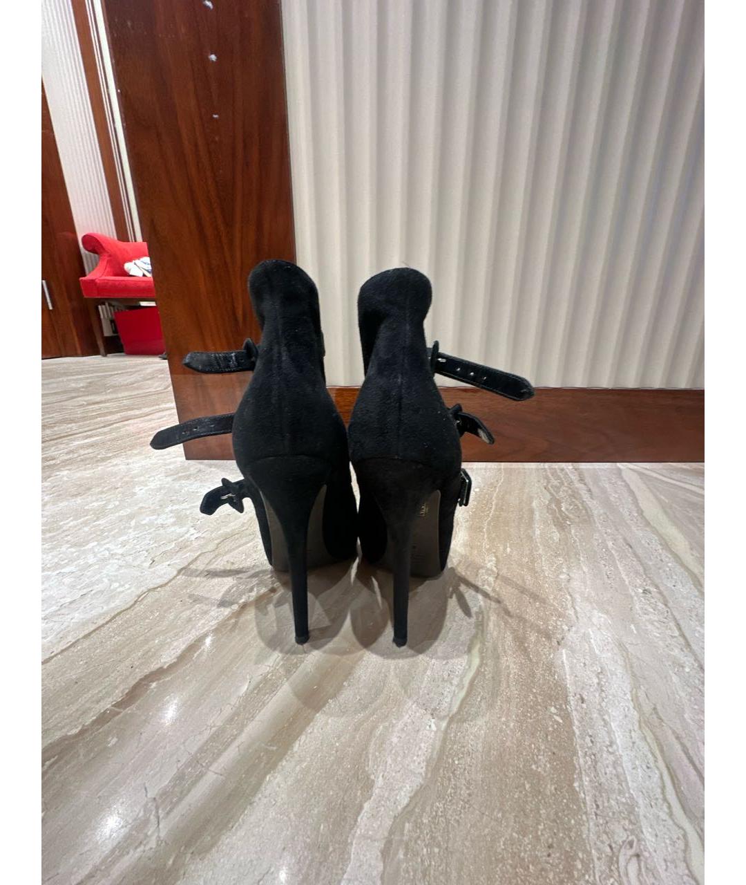 ERMANNO SCERVINO Черные замшевые туфли, фото 4