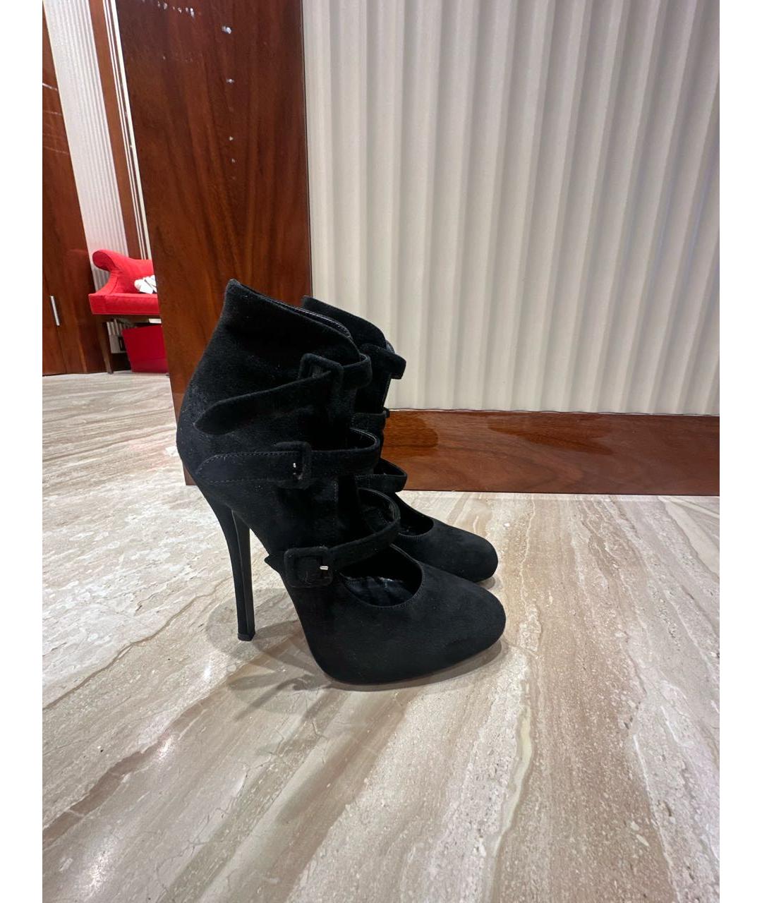 ERMANNO SCERVINO Черные замшевые туфли, фото 5