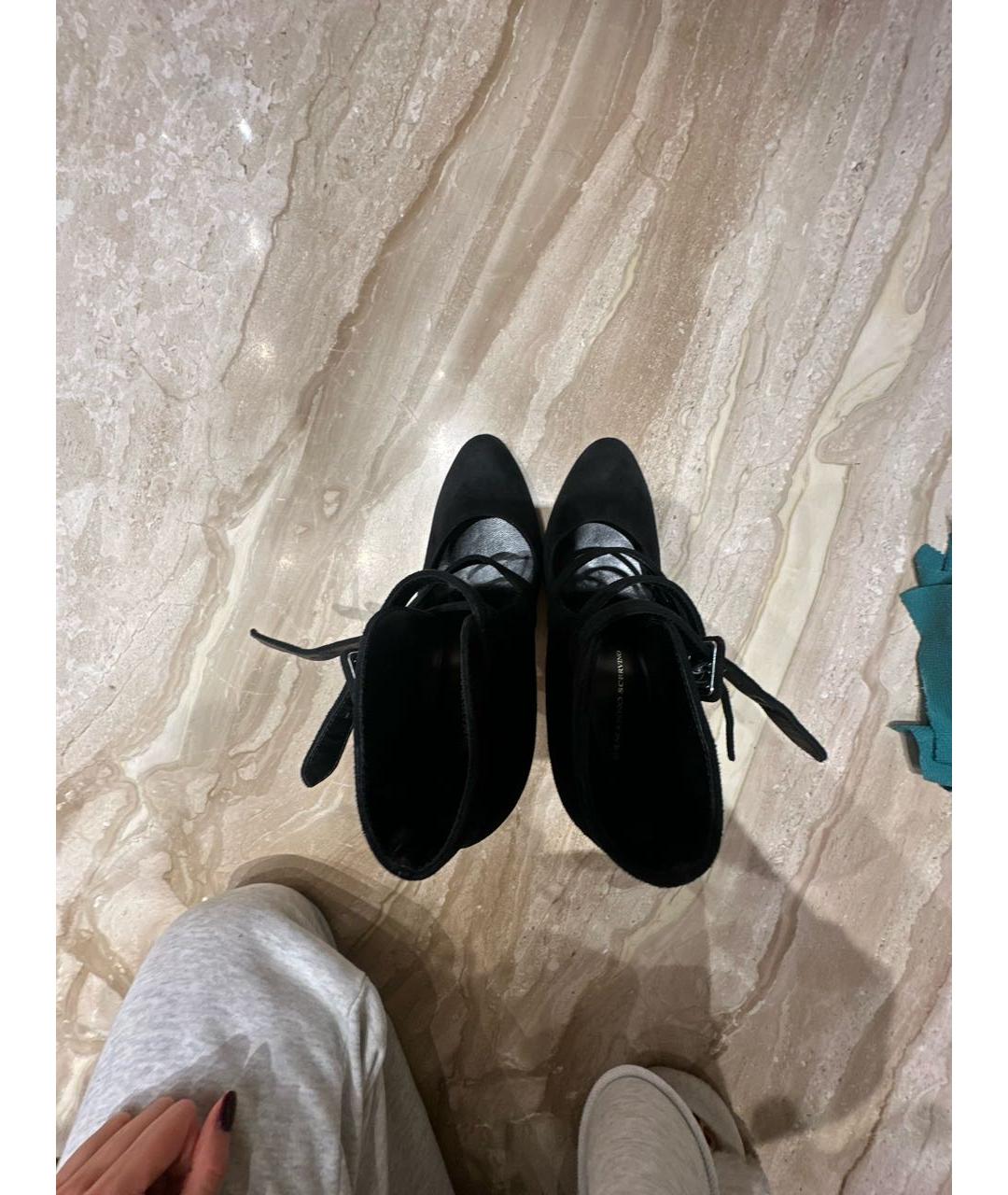 ERMANNO SCERVINO Черные замшевые туфли, фото 3