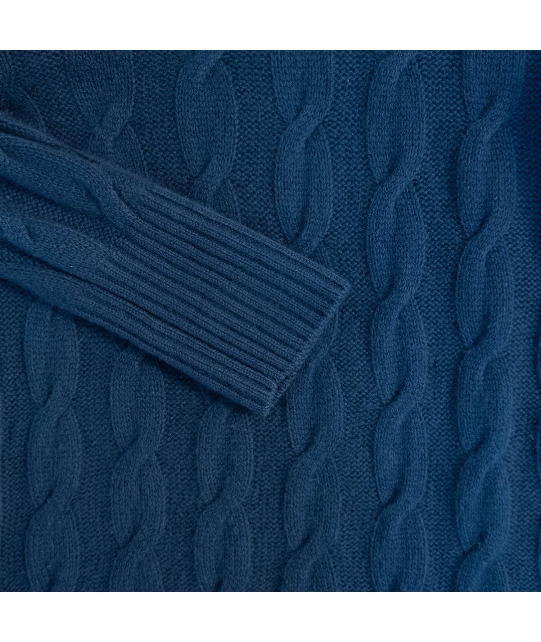 LORO PIANA Синяя кашемировая водолазка, фото 5