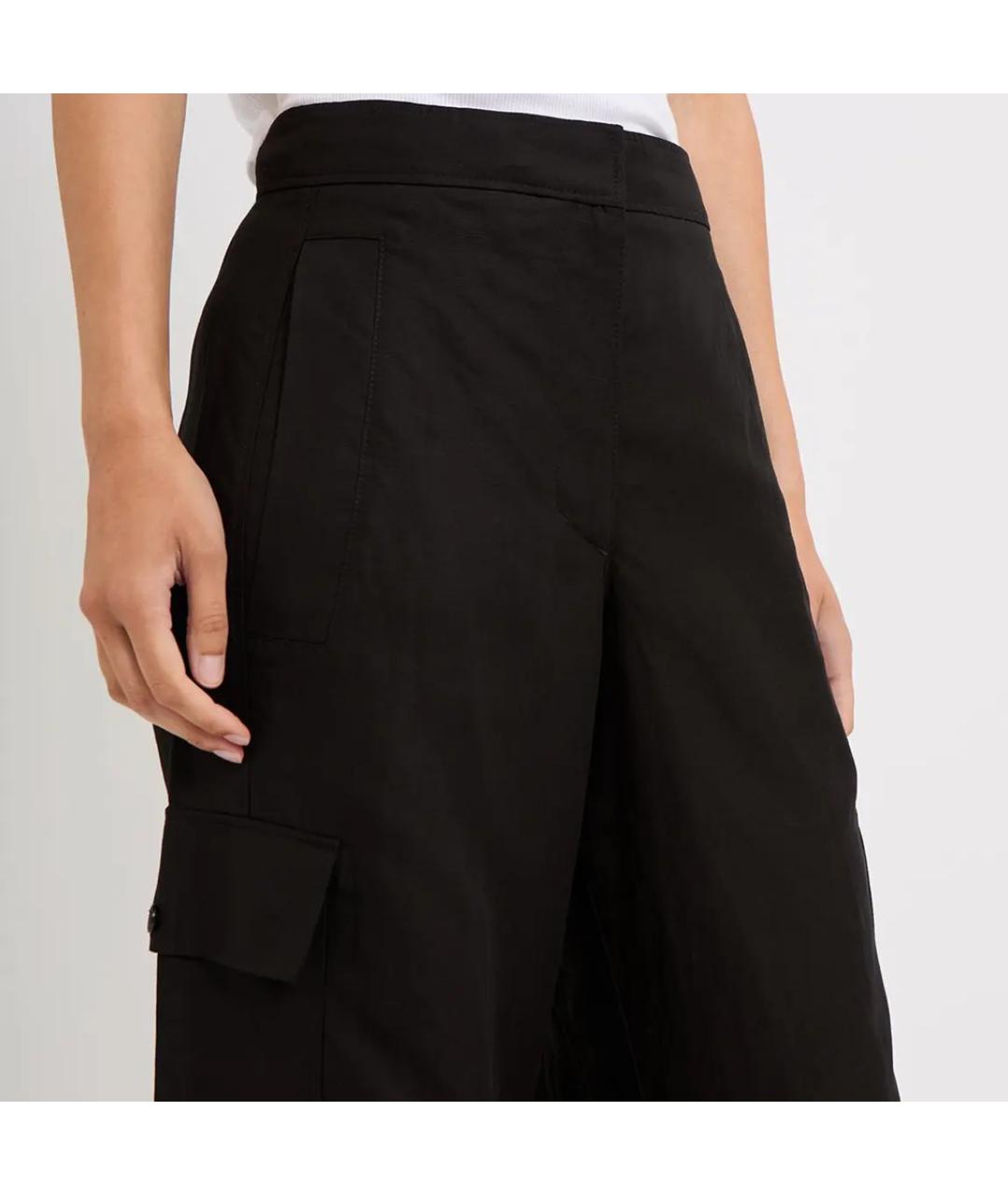 COS Антрацитовые шерстяные брюки широкие, фото 4