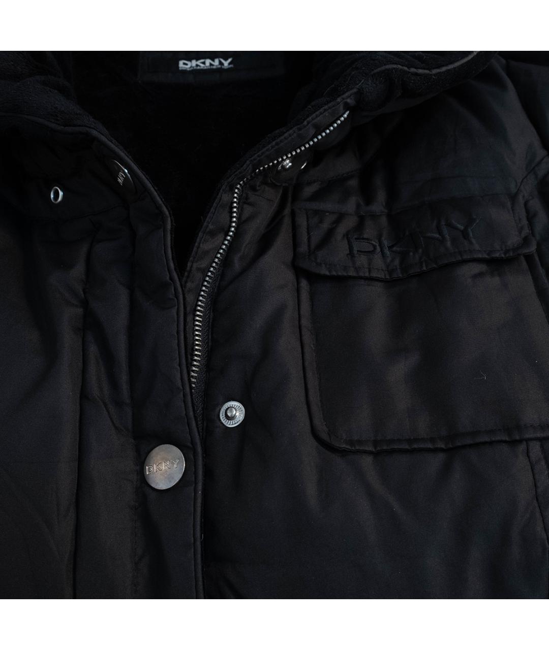 DKNY Черная полиэстеровая куртка, фото 4