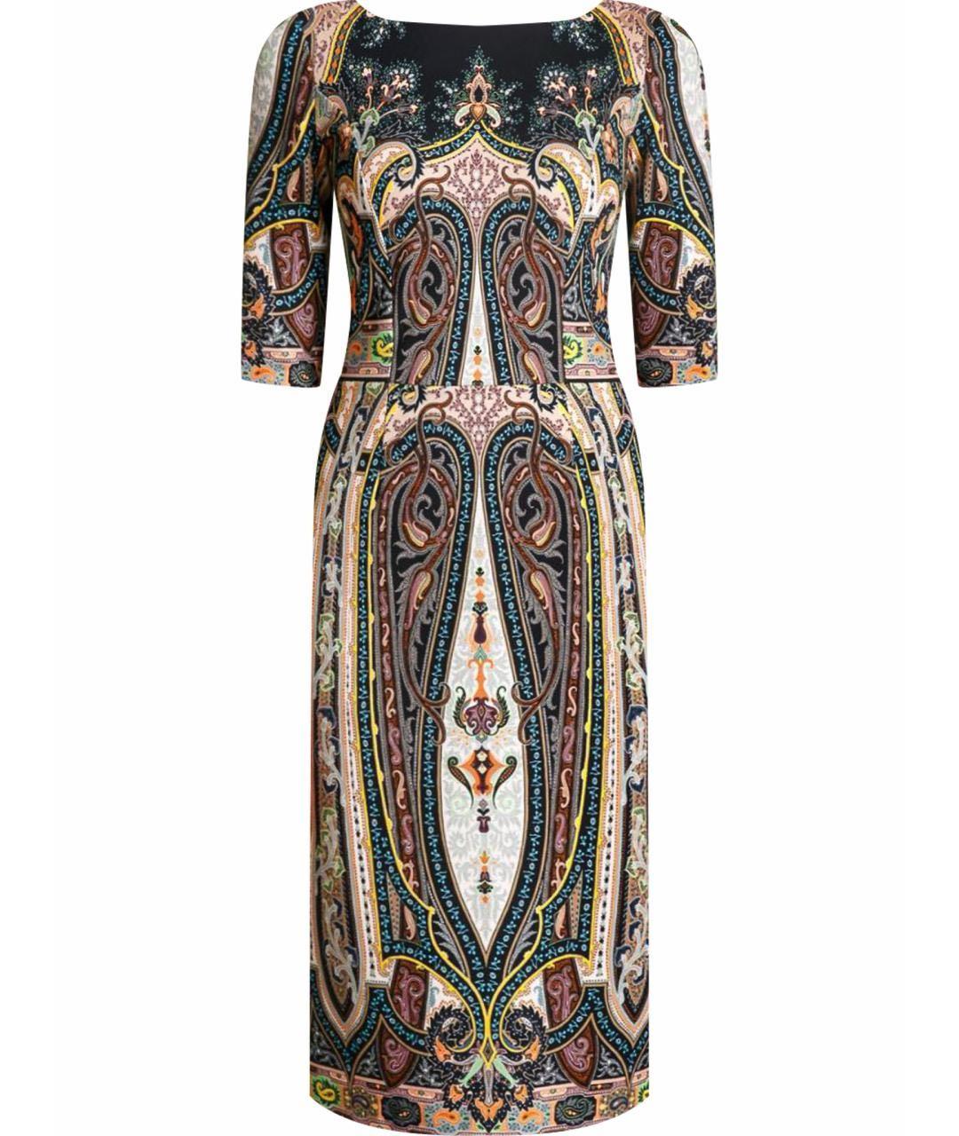 ETRO Мульти хлопко-эластановое повседневное платье, фото 1