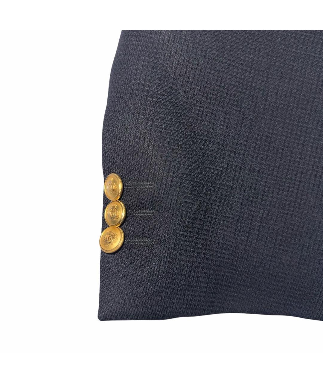 FENDI Темно-синий шерстяной пиджак, фото 4