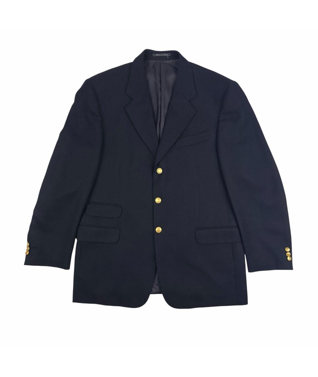 FENDI Темно-синий шерстяной пиджак, фото 1