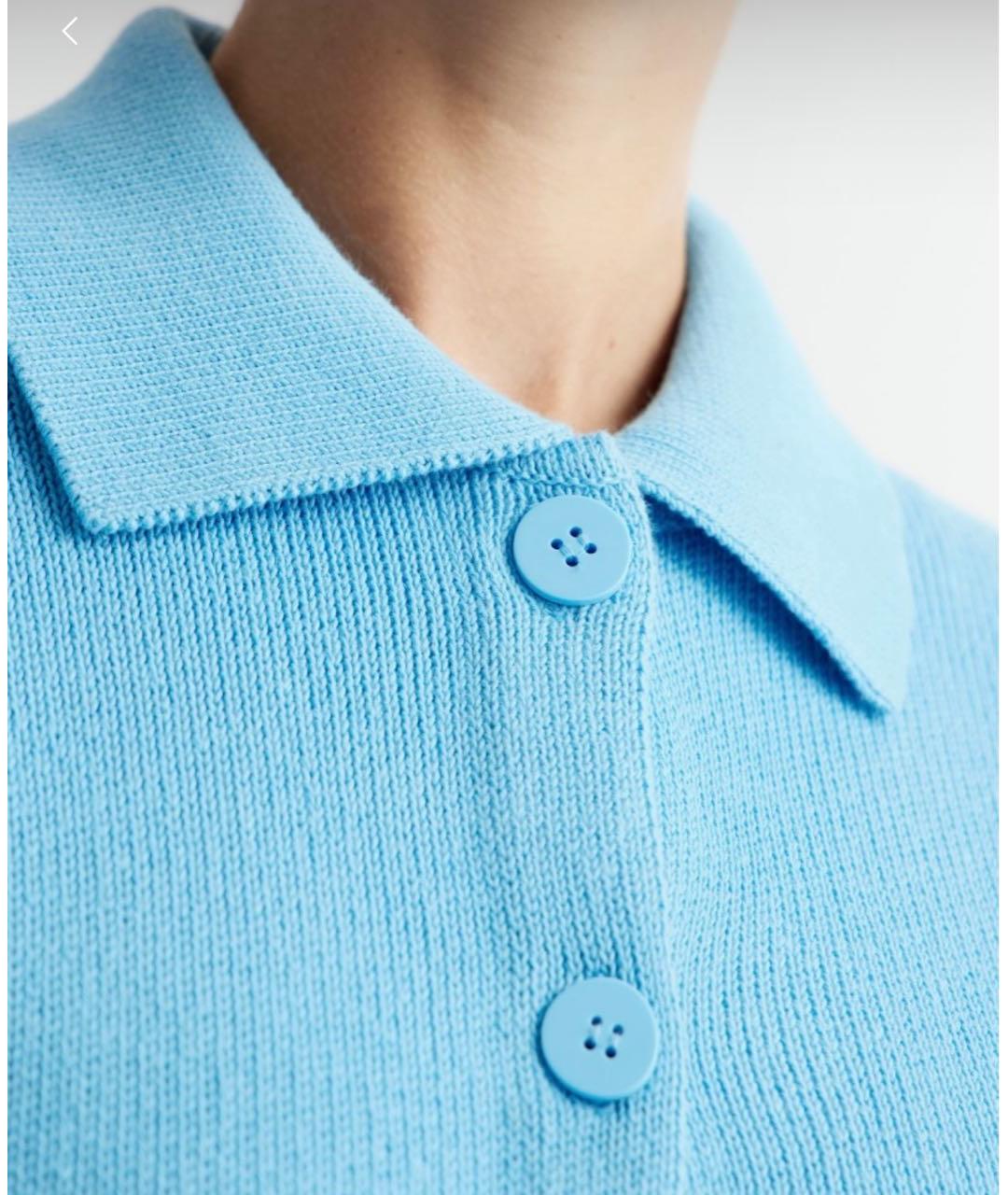 12 STOREEZ Голубой хлопковый жакет/пиджак, фото 4