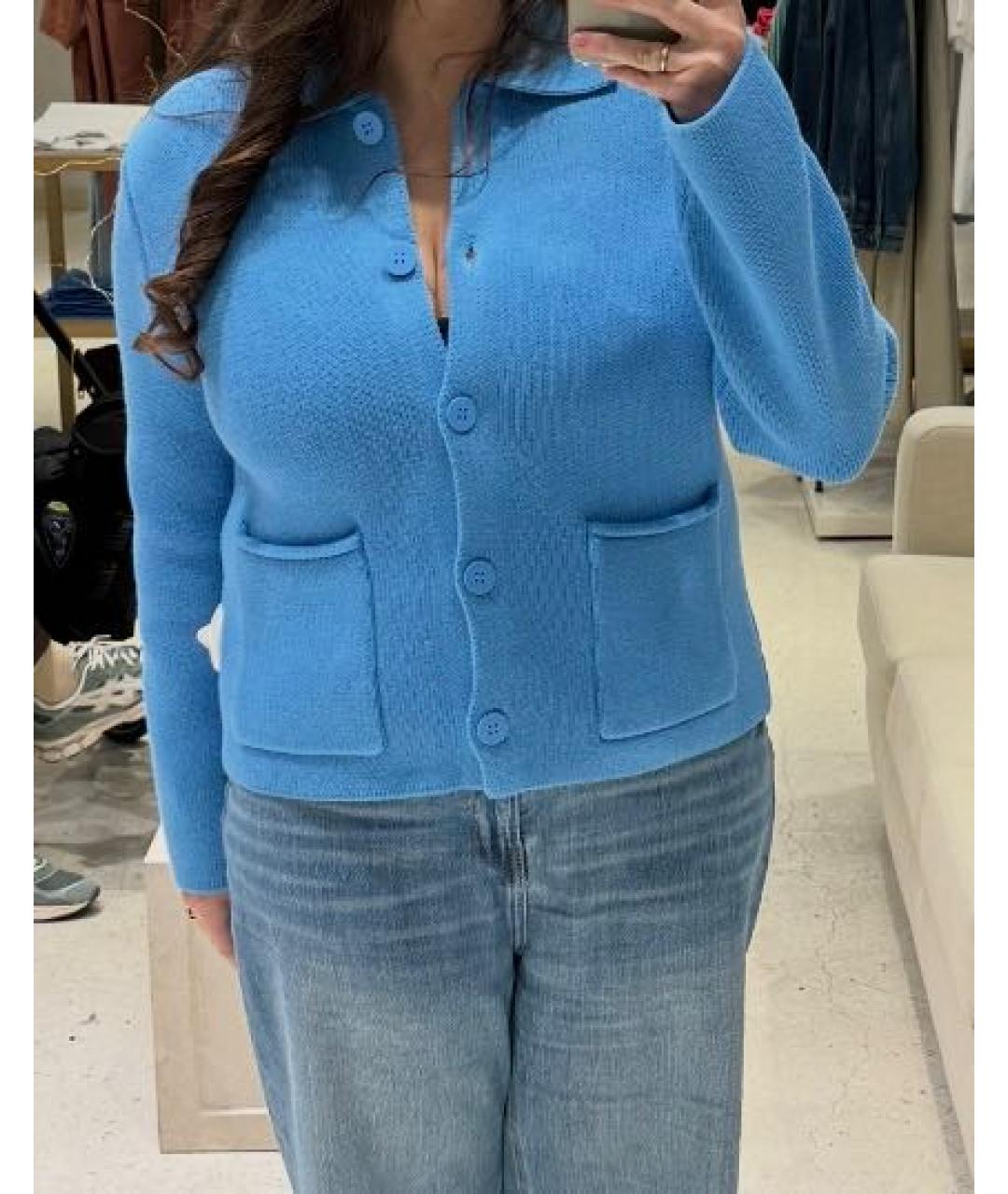 12 STOREEZ Голубой хлопковый жакет/пиджак, фото 6