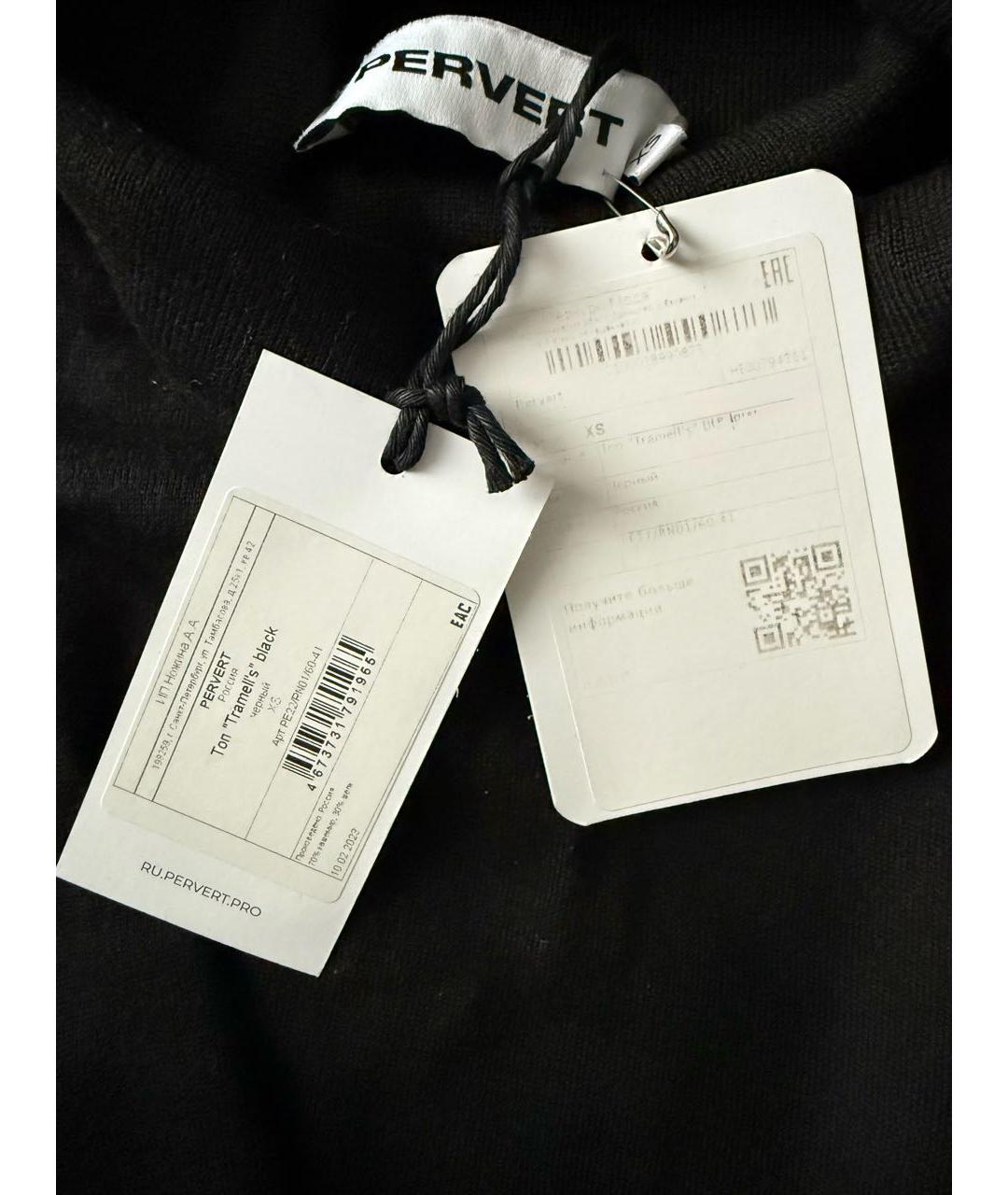 PERVERT Черный кашемировый джемпер / свитер, фото 6
