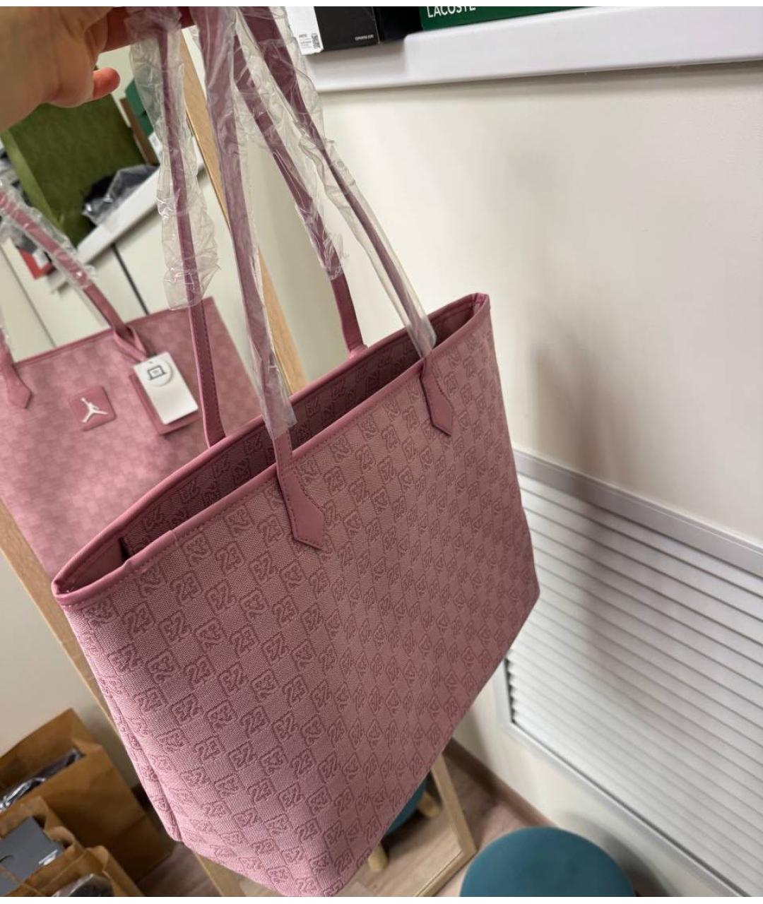 JORDAN Розовая сумка тоут, фото 4