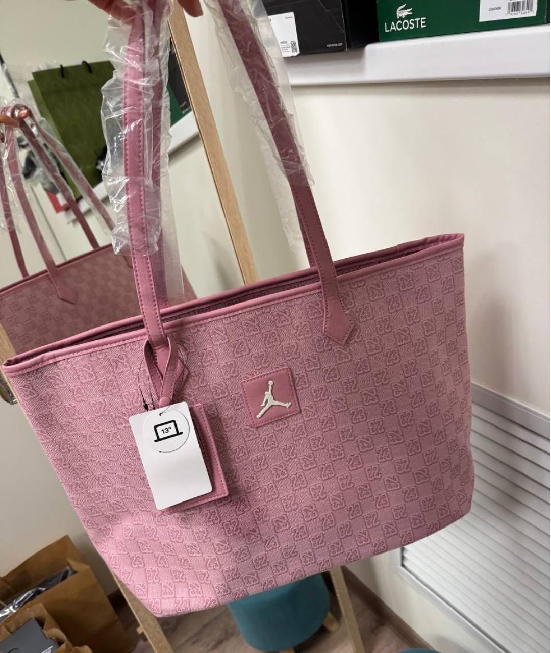 JORDAN Розовая сумка тоут, фото 2