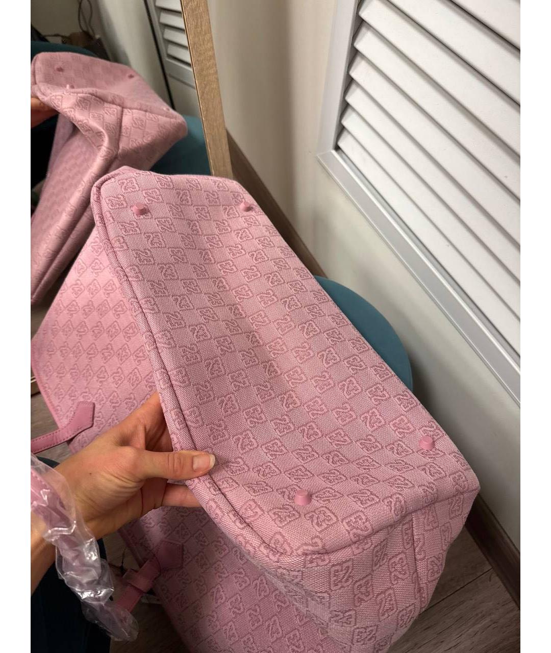 JORDAN Розовая сумка тоут, фото 7