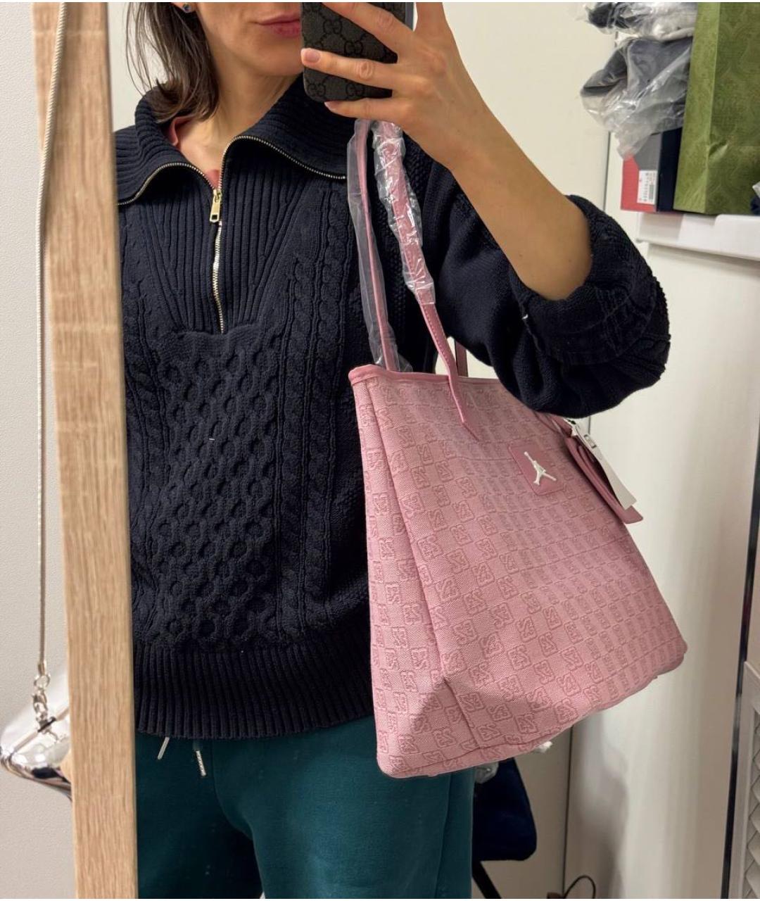 JORDAN Розовая сумка тоут, фото 3