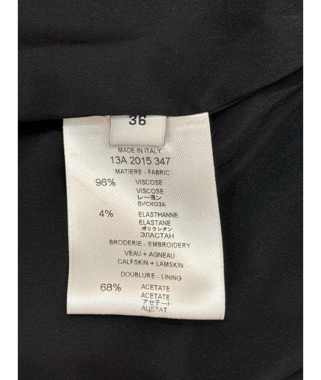 GIVENCHY Черное вискозное коктейльное платье, фото 7