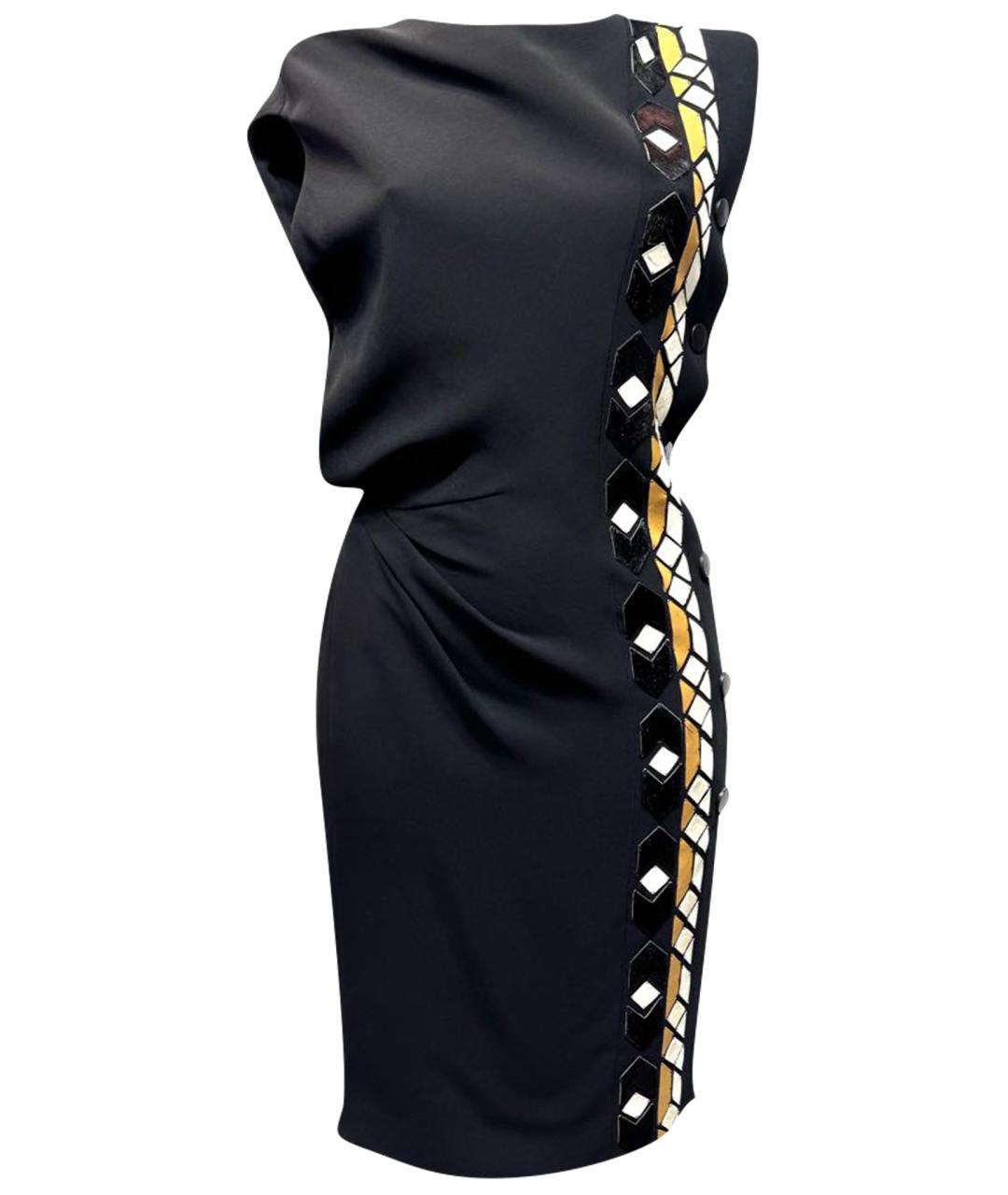 GIVENCHY Черное вискозное коктейльное платье, фото 1