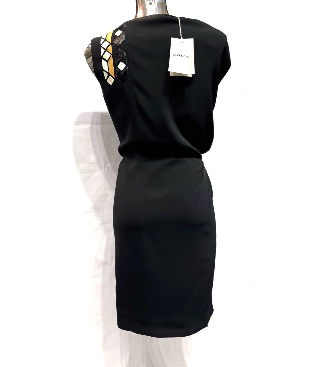 GIVENCHY Черное вискозное коктейльное платье, фото 3