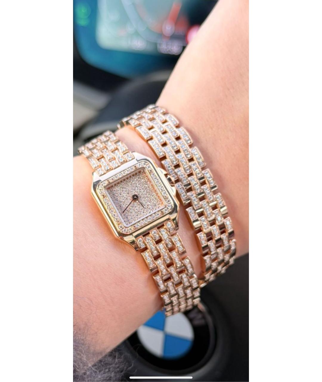 CARTIER Желтые часы из желтого золота, фото 2