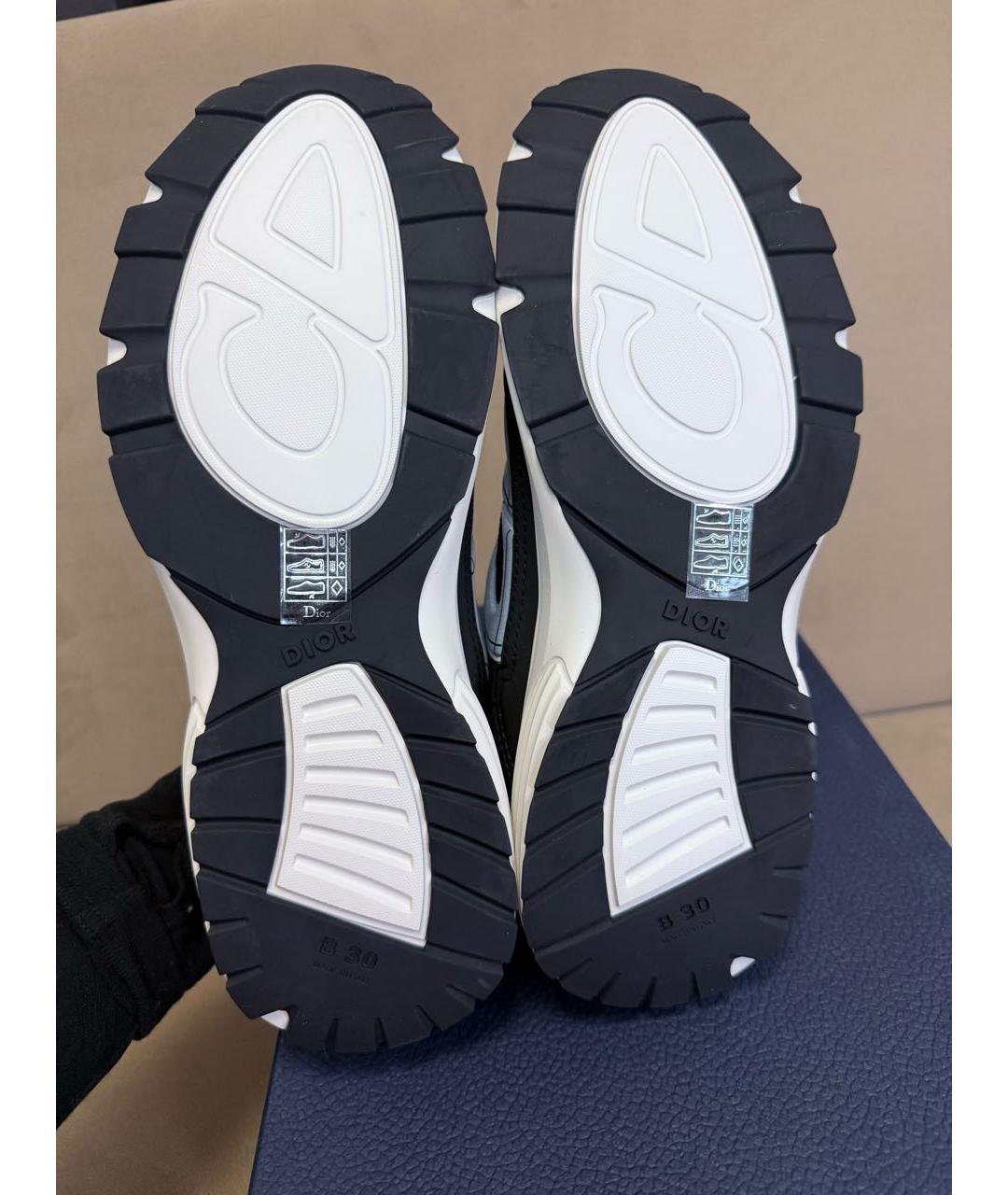 CHRISTIAN DIOR Черные текстильные низкие кроссовки / кеды, фото 5