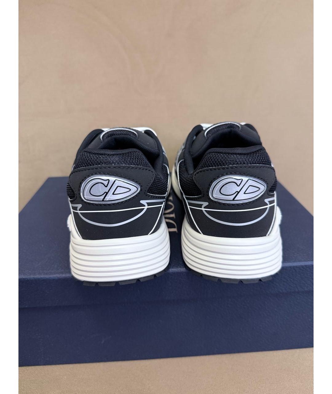 CHRISTIAN DIOR Черные текстильные низкие кроссовки / кеды, фото 4