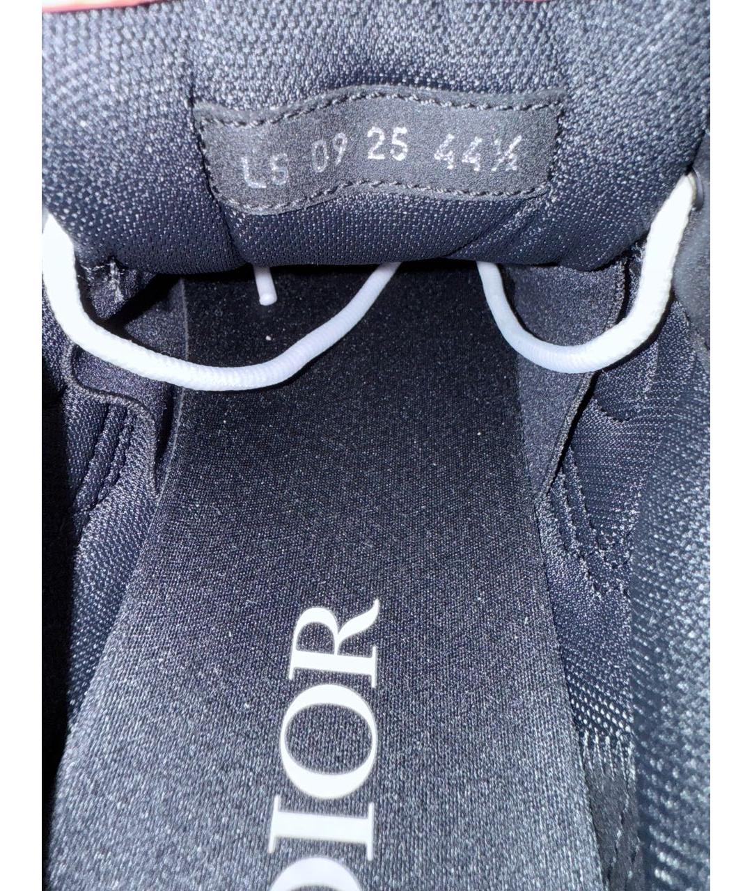 CHRISTIAN DIOR Черные текстильные низкие кроссовки / кеды, фото 7