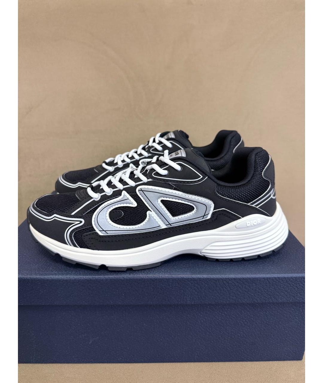 CHRISTIAN DIOR Черные текстильные низкие кроссовки / кеды, фото 9