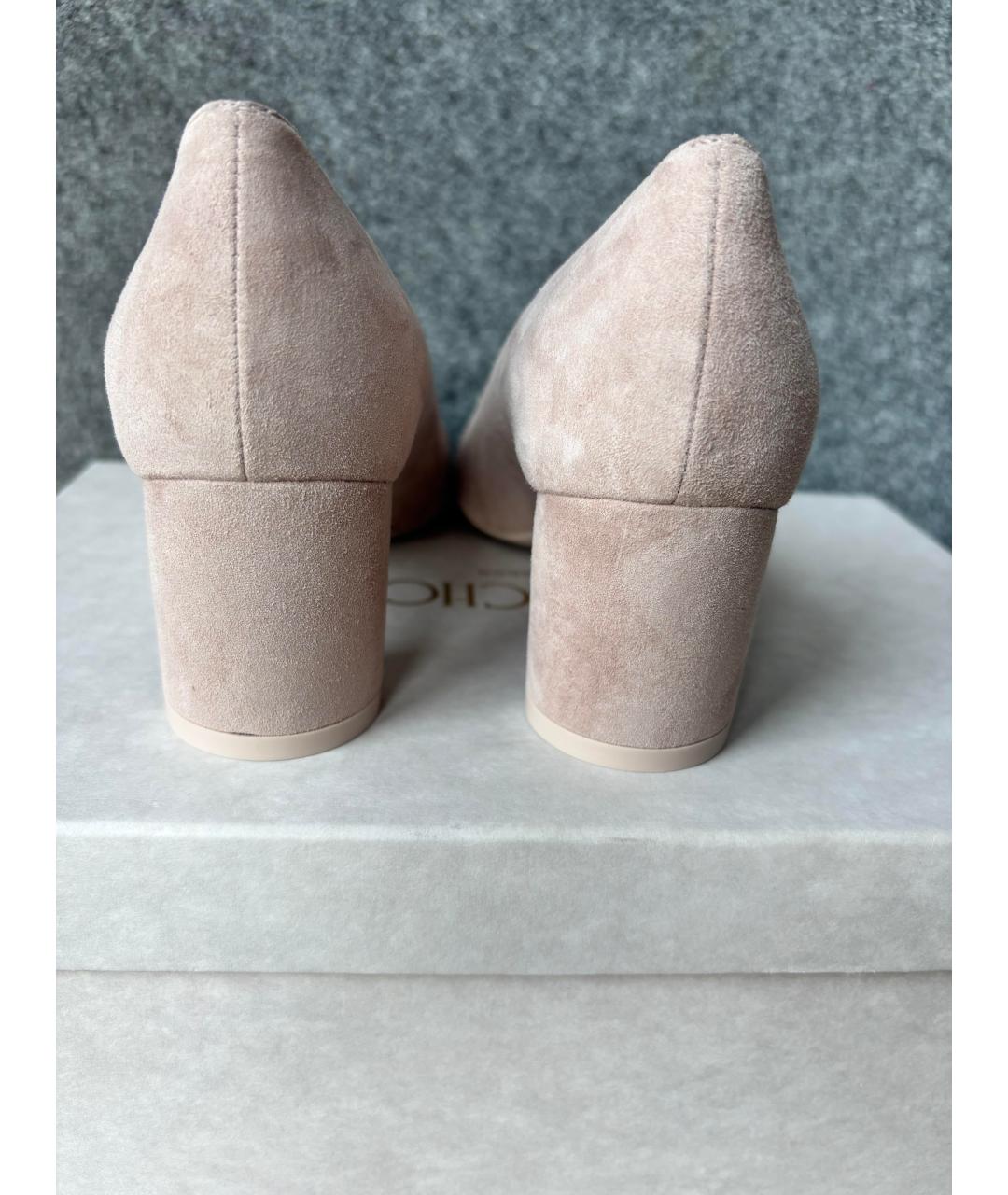 STUART WEITZMAN Бежевые кожаные туфли, фото 4