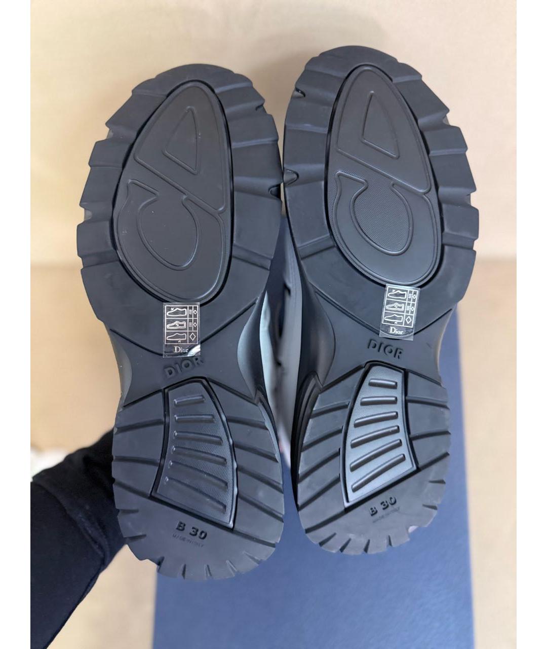 CHRISTIAN DIOR Серые текстильные низкие кроссовки / кеды, фото 5