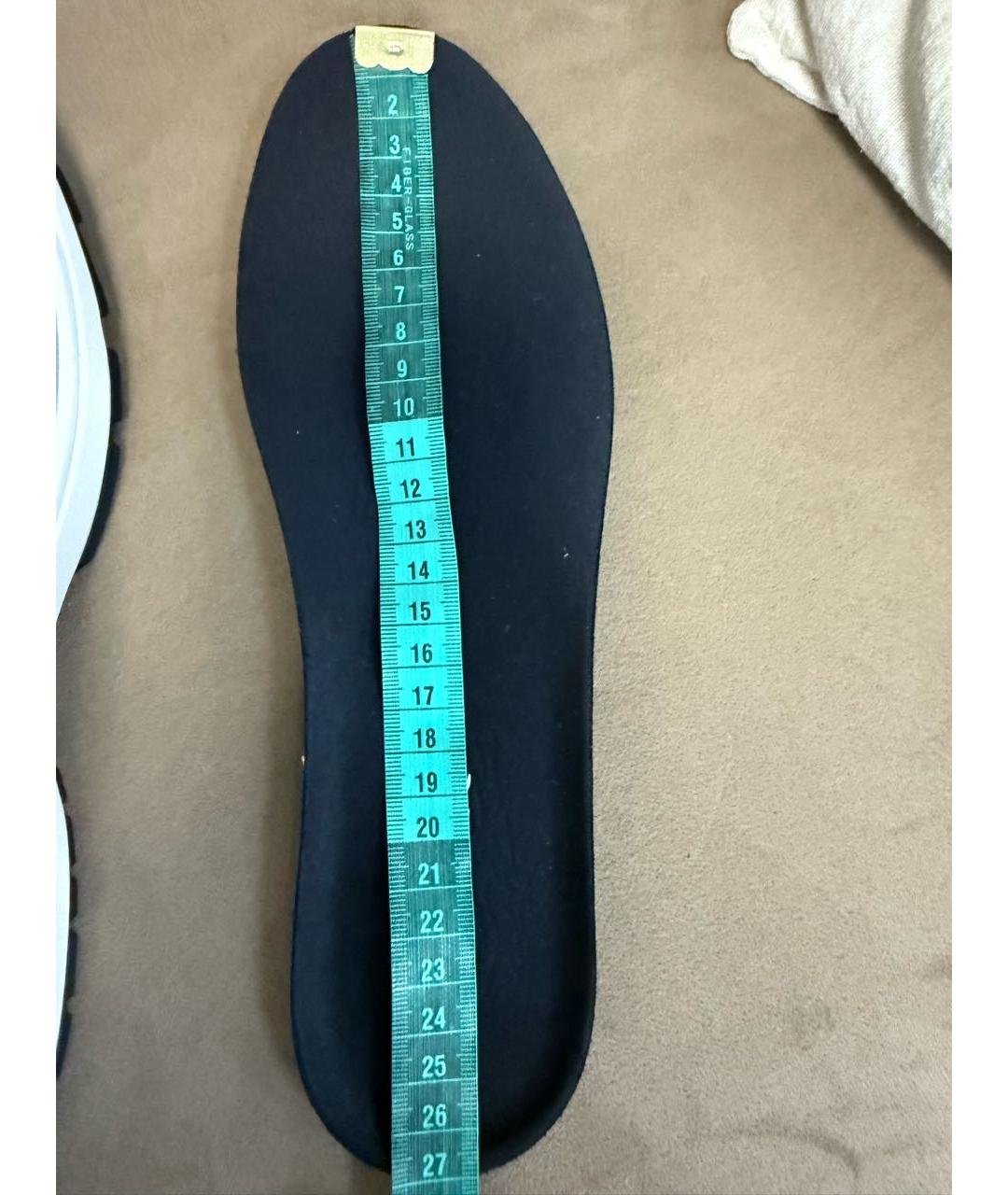 CHRISTIAN DIOR Голубые текстильные низкие кроссовки / кеды, фото 7