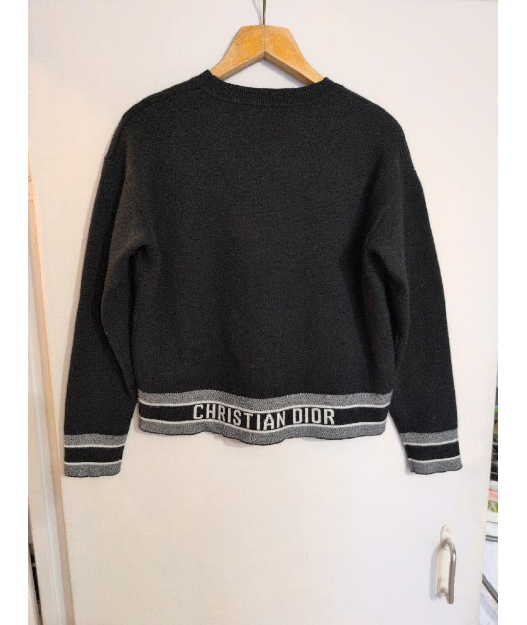 CHRISTIAN DIOR Черный кашемировый джемпер / свитер, фото 2
