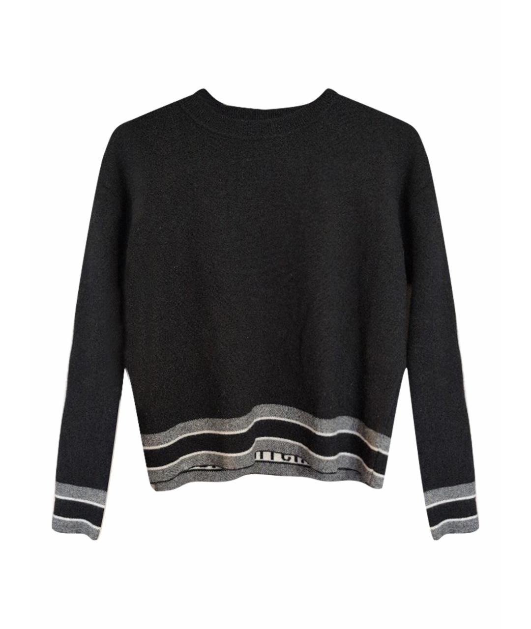 CHRISTIAN DIOR Черный кашемировый джемпер / свитер, фото 1