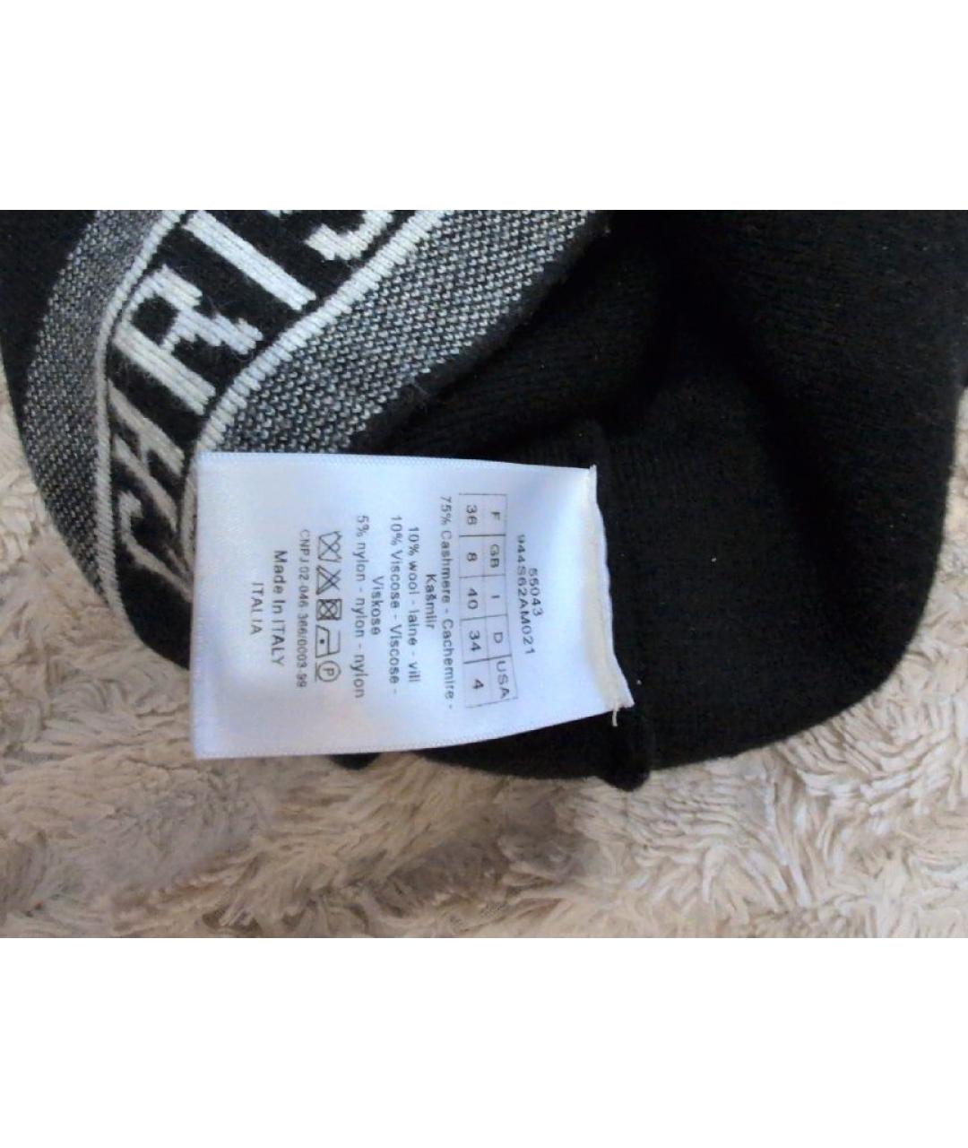 CHRISTIAN DIOR Черный кашемировый джемпер / свитер, фото 5